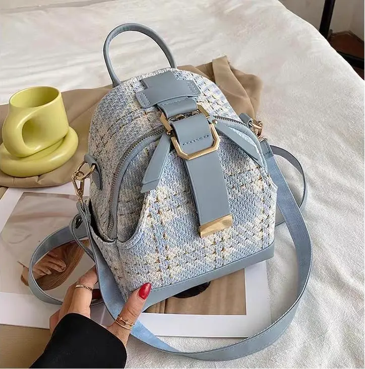 کوله پشتی وارداتی زنانه مدل لاریسا آبی